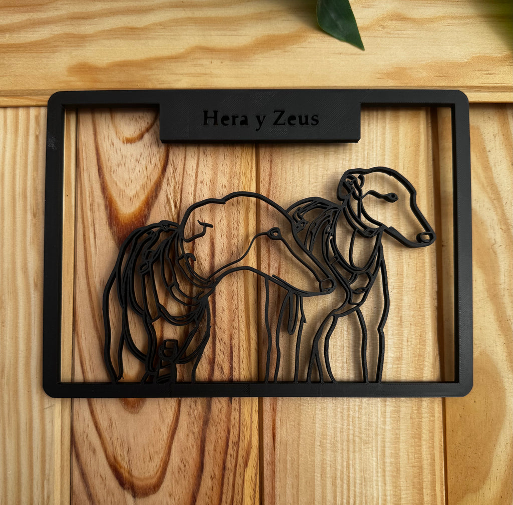Cuadro lineal minimalista personalizado